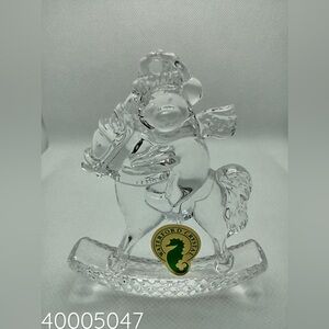 Waterford 2015 Annual Christmas Wonders "Bear on Rocking Horse" Ornament, NEW